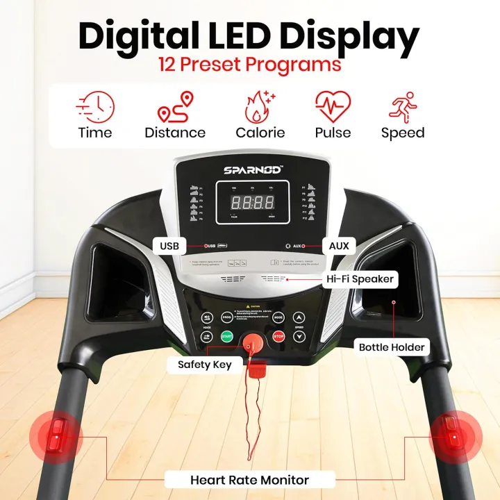Sparnod%20Fitness%20STH-1200%20Motorized%20Treadmill%20for%20Home%20Use,%204%20HP%20Peak%20DC%20Motor,%2012%20km/hr%20Speed,%20110%20kg%20Max%20User%20Weight,%2012%20Preset%20Workouts,%20Manual%20Incline,%20Hi-Fi%20Speaker,%20Safety%20Key,Black%20-%20Image%202