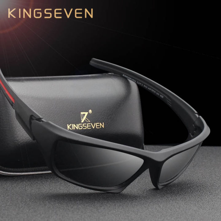 KINGSEVEN Brand 2023 Men's Polarized Sunglasses TR90 Frame Night Vision