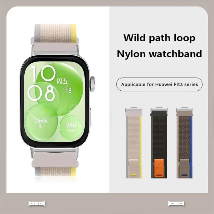 New%20goods%20tideFor%20the%20Watch%20Strap%20for%20Hua%20Watch%20Strap%20Sport%20Strap%20Watch%20Fit%203%20Nylon%20Track%20Ring%20for%20Huawei%20Hand%20Fit%203%20Smart%20Watch%20Elastic%20Strap%20-%20Image%203