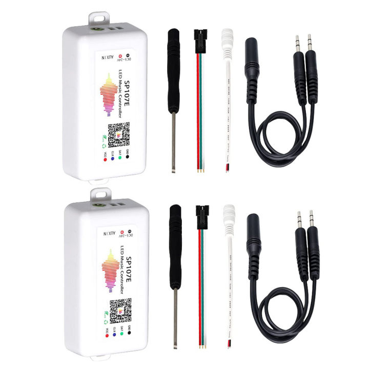 2Pcs SP107E LED Controller Bluetooth Pixel IC SPI Music By Phone APP