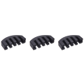 3X Rubber Mute 4/4 Violin Fiddle Slight Practice Black. 