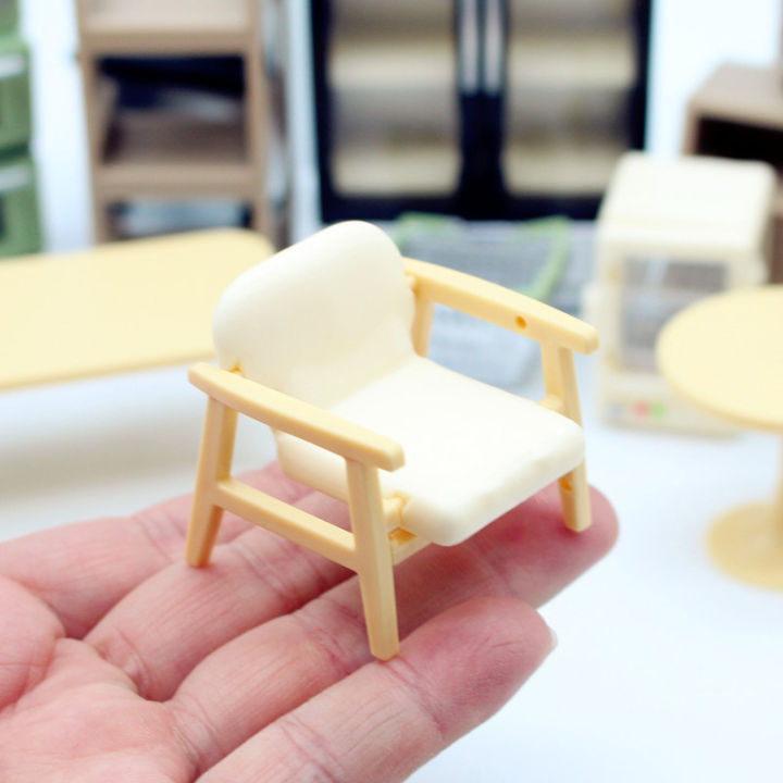 Dollhouse Grid Space Mini Sofa Chair Micro Scene Model DIY Living