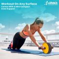 Ab Roller Wheel with Knee Mat | Core Strength Abs Workout for Men & Women | Home & Gym Exercise Equipment. 