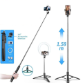 Selfie Stick Extendable Monopod Live Broadcast  Stable Tripod | Magic Snapshot  | Bluetooth Remote With Bracket. 