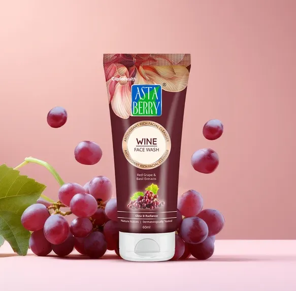 Astaberry Wine Face Wash 60 Ml