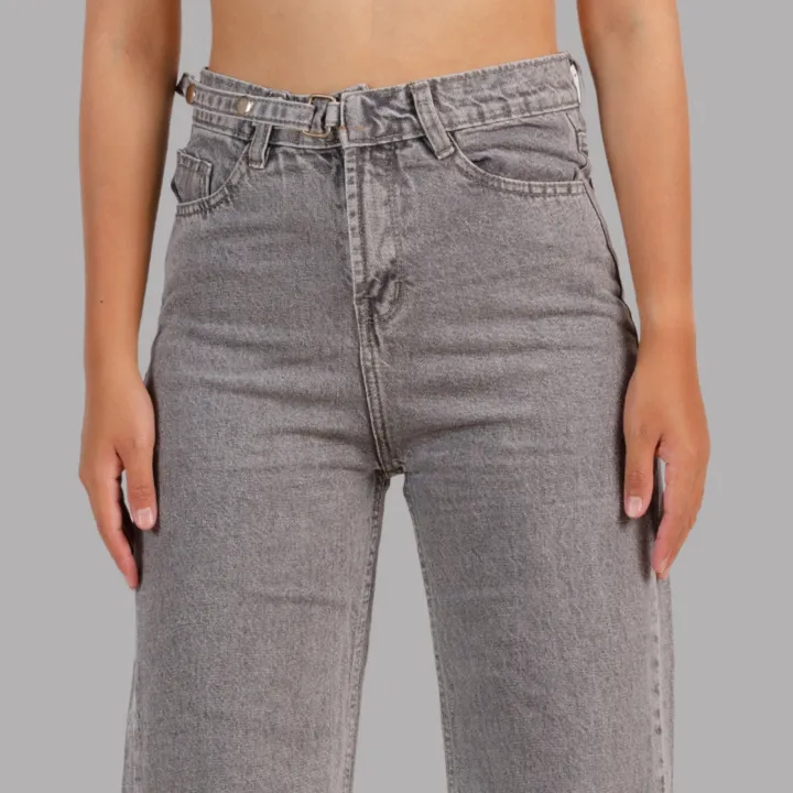 Nepster%20Light%20Grey%20Belt%20High%20Rise%20Non%20Stretch%20Straight%20Jeans%20For%20Women%20-%20Image%205