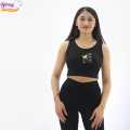 Binay Embroidery Black Tank Top Printed Sando For Women - Fashion | Tops For Women | Women's Wear | Sando. 