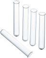 Glass Test Tubes, 12x100mm, Open Lid - 5 Pieces | High Chemical Resistant Multi Use Open Lid Glass Test Tubes. 
