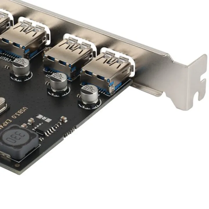 JAERBEE%204%20Port%20USB%203.0%20PCI-E%20Expansion%20Card%20PCI%20Express%20PCIe%20USB%203.0%20HUB%20Adapter%204-Port%20USB3.0%20Controller%20USB3.0%20PCIe%20-%20Image%203