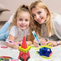 3D Pen, 3D Printing Pen, Easy Safe Creative 3D Writing Printer, 3D Doodle Printer Pen, 3D Art Printing Printer Pens, Educational Gift for Kids, Include 3 Colors PLA Filament Refills. 