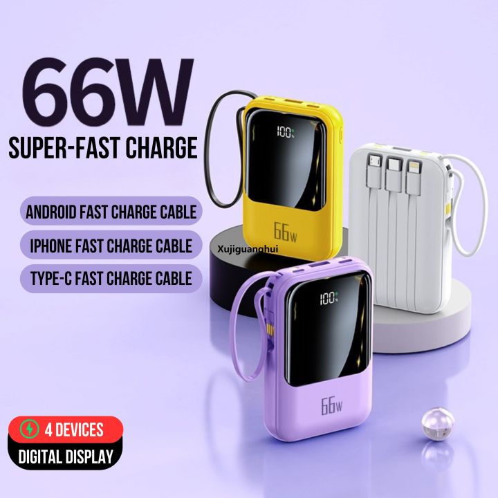 Xujiguanghui%20Q129%2010000mAh%20Powerbank%20with%2066W%20Super%20Fast%20Charging%2020W%20PD%20Output%20%7C%20Built-in%204%20Cables%20%7C%20Digital%20Display%20for%20Luxury%20Real-Time%20Charging%20%7C%20Compact%20High-Speed%20Powerbank%20by%20Qtech%20%7C%20Fast%20Charging%20for%20Android,%20iPhone,%20Laptops%20More%20-%20Image%202
