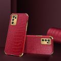 lthmy for OPPO Reno6 Z 5G Phone Case Leather Crocodile Pattern Plating Soft TPU Shockproof Anti-scratch Four Corners 360 Degree Protection Back Cover. 