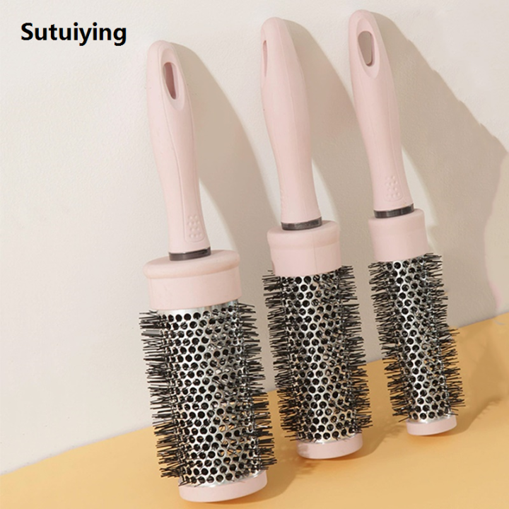 Sutuiying%201pc/%20pink%20round%20comb%20for%20untangling,%20straight%20New%20curls%20and%20other%20hair%20types%20ideal%20for%20travel%20-%20Image%203