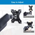 Gas Spring Single Arm Desk Monitor Stand With Vesa Mount For 17 To 27 Inch Screen. 