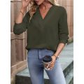 Womens Long Sleeve Tops T Shirts V Neck Casual Top Comfortable Shirt Soft Basic Tees Women Blouses. 