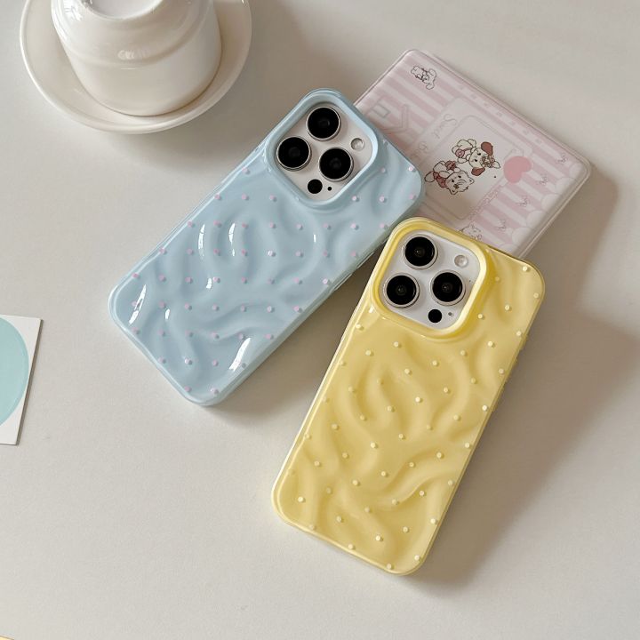 NEW%20Aesthetic%20Cute%20Pink%20Polka%20Dot%20Clear%20Phone%20Case%20For%20iPhone%2016%2015%2014%2013%20Pro%20Max%20Korean%20Lovely%20Shockproof%20Phone%20Cover%20For%20Girl%20Gift%20-%20Image%203