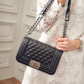 Side Bag Ladies Crossbody Bag Trendy Box Bag Shoulder Bag Available With Chain. 