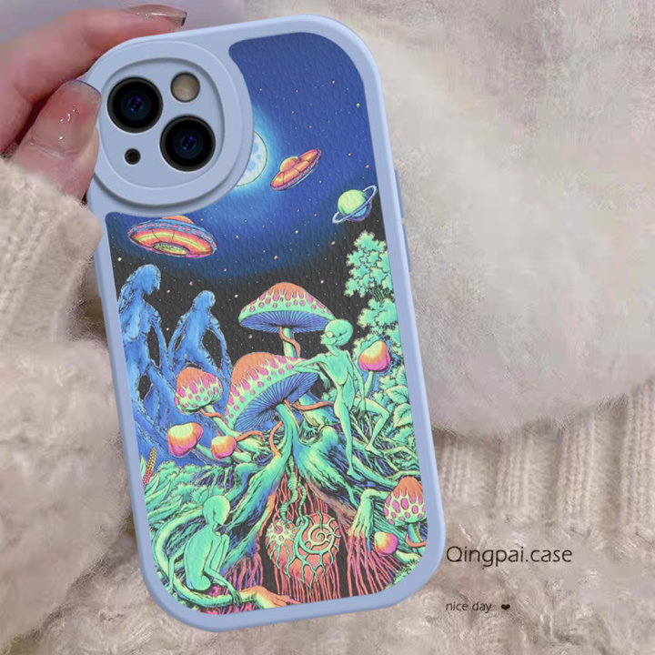 HOT%20Weird%20Trippy%20Mushroom%20Psychedelic%20Art%20Phone%20Case%20Hard%20Leather%20For%20iPhone%2015%2014%2013%2012%20Mini%2011%2014%20Pro%20Max%20Xs%20X%20Xr%20Plus%20Fundas%20-%20Image%204