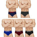 Amul Macho Men's Cotton High-cut Brief Pack of 3 (Multi Color). 