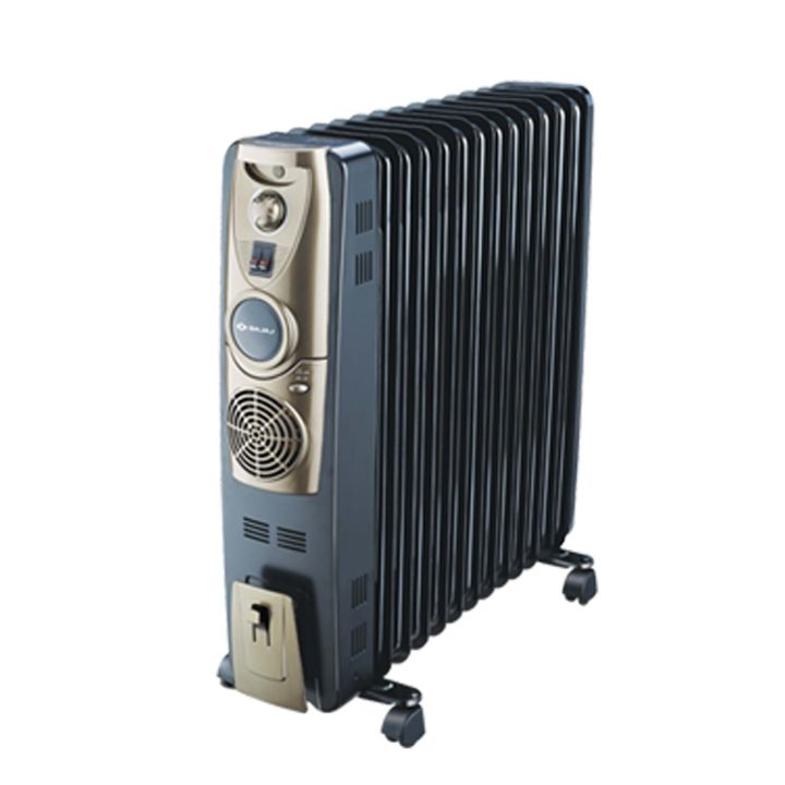 Bajaj Majesty OFR 13 Fin Plus 2900W Oil Filled Room Heater/ 3-Heat Setting 1000W/1500W/2500W|Black