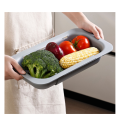 Over the Sink Colander Strainer Basket - Wash Vegetables and Fruits, Drain Cooked Pasta and Dry Dishes - Extendable Easy Install Easy to Use. 