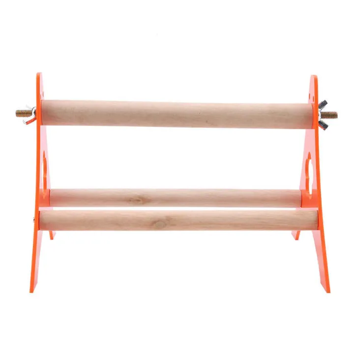 Bird%20Cage%20Stand,%20Orange%20Wooden%20Tripod%20Bird%20Parrot%20Table%20Toys%20Table%20Stand%20Portable%20For%20Outboard%20Tripod%20-%20Image%203