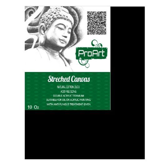 Vicky Black Stretched Canvas 16"x20", Professional Quality, 1 Piece