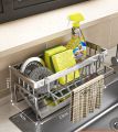 Kitchen Multifunctional Countertop Cleaning kit Spacious Storage Water Drain Design Rack. 