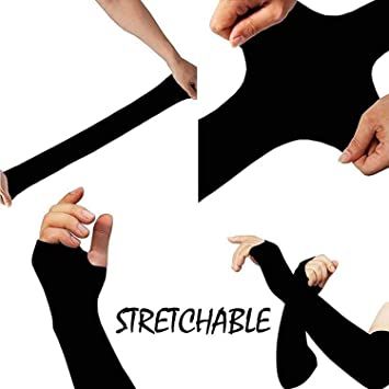Let's%20Slim%201%20Pair%20Arm%20Sleeves%20Fit%20Thumb%20Stretchable%20Hand%20Cover%20Arm%20Sleeves%20Black%20Color%20-%20Arm%20Sleeves%20%7C%20-%20Image%202