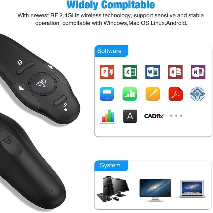 PowerPoint%20Clicker%20Black%20Pointer%20Pen%202.4GHz%20Compact%20USB%20Red%20Light%20Slide%20Advancer%20Office%20-%20Image%207