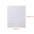 Shining White Ribbon Bow Nail Stickers 3d Nail Art Design Decoration Decals Ribbon Bow Diy Manicure Stickers. 