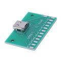 fasdaga 5X DIY 24Pin USB-C USB 3.1 Type C Female Socket Connector Smt Type with Pc Board. 