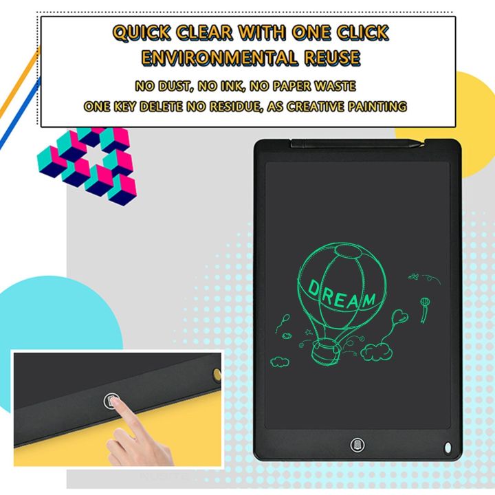 LCD%20Writing%20Pad%2012%20inch%20Monochrome%20Touch%20Pink%20-%20Image%203