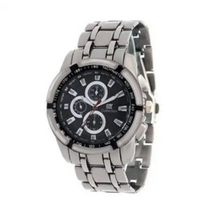 IK Collection Black Dial Stainless Steel Fancy Watch For Men
