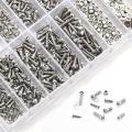 ZOROOM 1000Pcs Stainless Steel Eyeglasses Watch Repair Screw Replacement Kit Set Tiny Screws Nut Assortment Repair Tool Kit Set. 