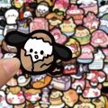 Uonevic ody anime My Melitty Kello Kthings Sanrio cartoon cute funny food 10/30/50pcs New sticker aesthetics Huromi decals kawaii kids sticker toys. 