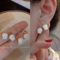 Enacolor Elegant Tulip Earring for Fritillary Stud Earring Accessories Fashion Girl New 2024. 