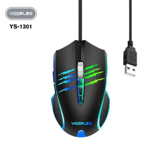 Yesplus Yesplus YS-1305 Super Quality USB Wired 6D Gaming RGB Mouse | Daraz.com.np