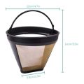 CGearuppt 2 Pcs Reusable Cone Style Replacement Coffee Filter Replaces Your Permanent Coffee Filter for Machines and. 