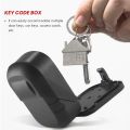 Key Lock Box Wall Mount 4 Digit Combination Weatherproof Key Storage Lock Box, Large Capacity Security Combo Lockbox. 