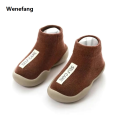 Wenefang 1 Pair Baby Cotton Shoes Socks Kids Boys Girls Silicone Soft Soled New style Child Floor Socks Shoes Cute Infant Toddler First Walkers. 