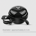 Retro Metal Bicycle Alarm Bell Black Silver Double-sided Retro Bells Loud Horn Cycling Handlebar. 