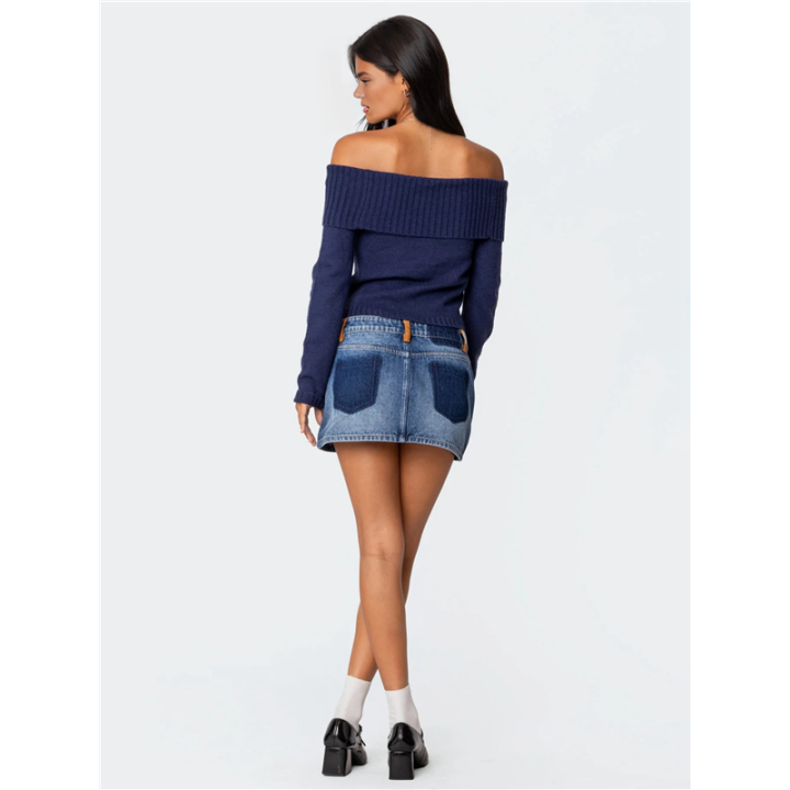 Off%20the%20Shoulder%20Sweater%20for%20Women%202025%20Fall%20Fashion%20Cute%20Long%20Sleeve%20Tops%20Winter%20Ribbed%20Pullover%20Knit%20Outfits%20Dark%20Blue%20S%20-%20Image%205