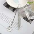 Feather Stainless Steel Silver Bookmark. 