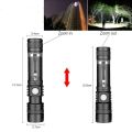 Portable LED Light Ultra Bright Flashlight Rechargeable 18650 Battery LED Torch Water Resistant Long Lasting Bicycle Light. 
