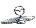 Mazda Bonnet Logo With Wings. 
