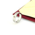 【Mega Sale】V gold plated mi gold card plus a small diamond ring women's fashion jewelry trend. 