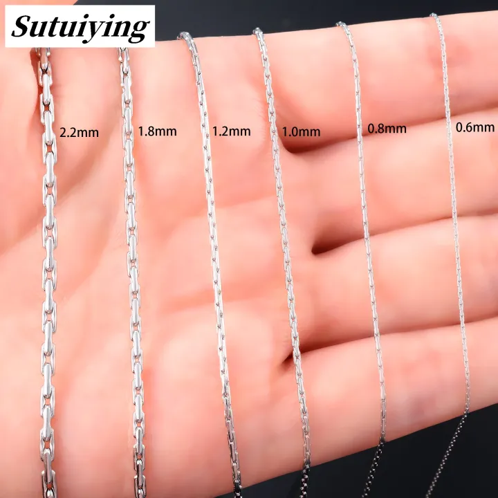 Sutuiying%20Thin%20Necklace%20Link%20Cable%20Chain%20on%20Neck%20for%20Women%20Ladies%20316L%20Stainless%20Luxury%20Steel%20Jewelry%20Accessories%20Silver%20Color%20Choker%20Her%20Gift%20-%20Image%204