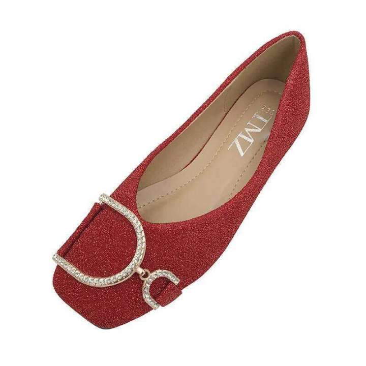 Women%20Flats%20Chinese%20Red%20Bride%20Wedding%20Shoes%20Square%20Head%20Dia%20Decoration%20Big%2043%2044%2045%2046%20Small%20Size%2031%2032%2033%2034%20Slip%20On%20-%20Image%205
