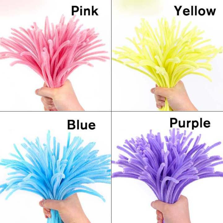 100Pcs%20Chenille%20Stems%20Pipe%20Cleaners%20Rods%20Kids%20Craft%20Toy%20Fuzzy%20Wire%20Chenille%20Stems%20Twist%20Wire%20for%20DIY%20Flower%20Mix%20Rainbow%20Toy%20-%20Image%203